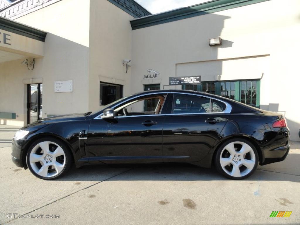 Ebony Black 2009 Jaguar XF Supercharged Exterior Photo #39654052