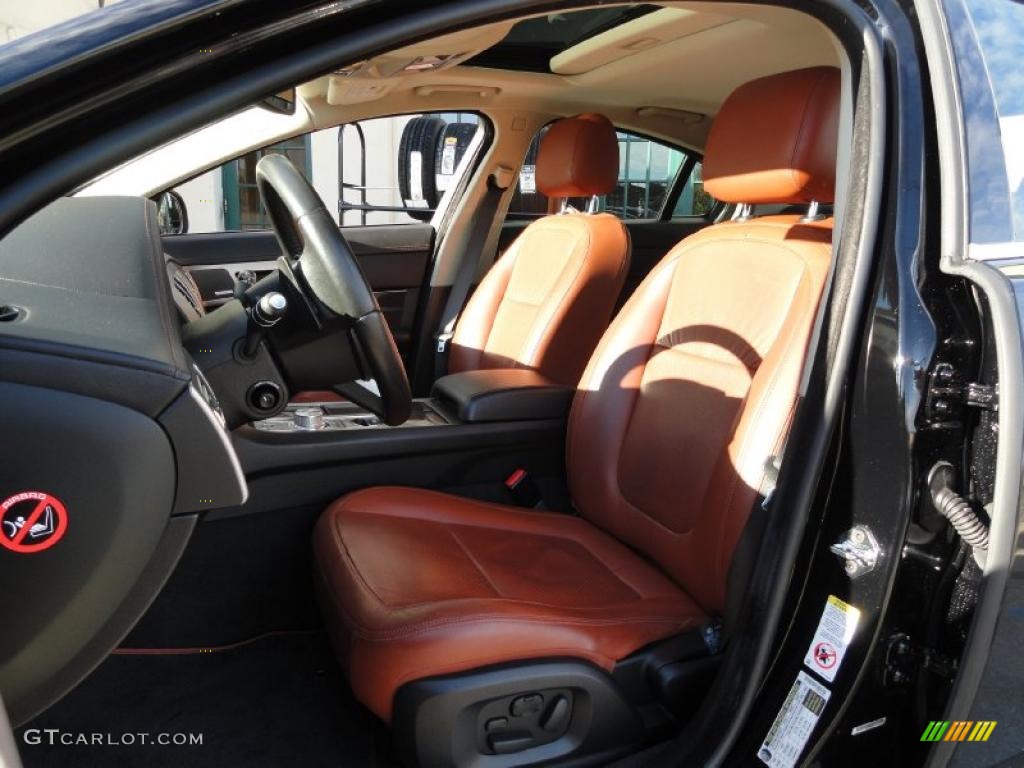 Spice/Charcoal Interior 2009 Jaguar XF Supercharged Photo #39654196