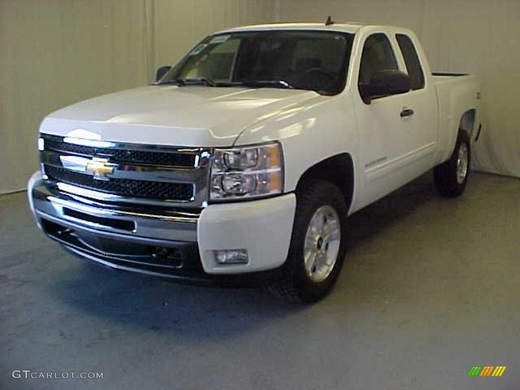 2011 Silverado 1500 LT Extended Cab 4x4 - Summit White / Ebony photo #3