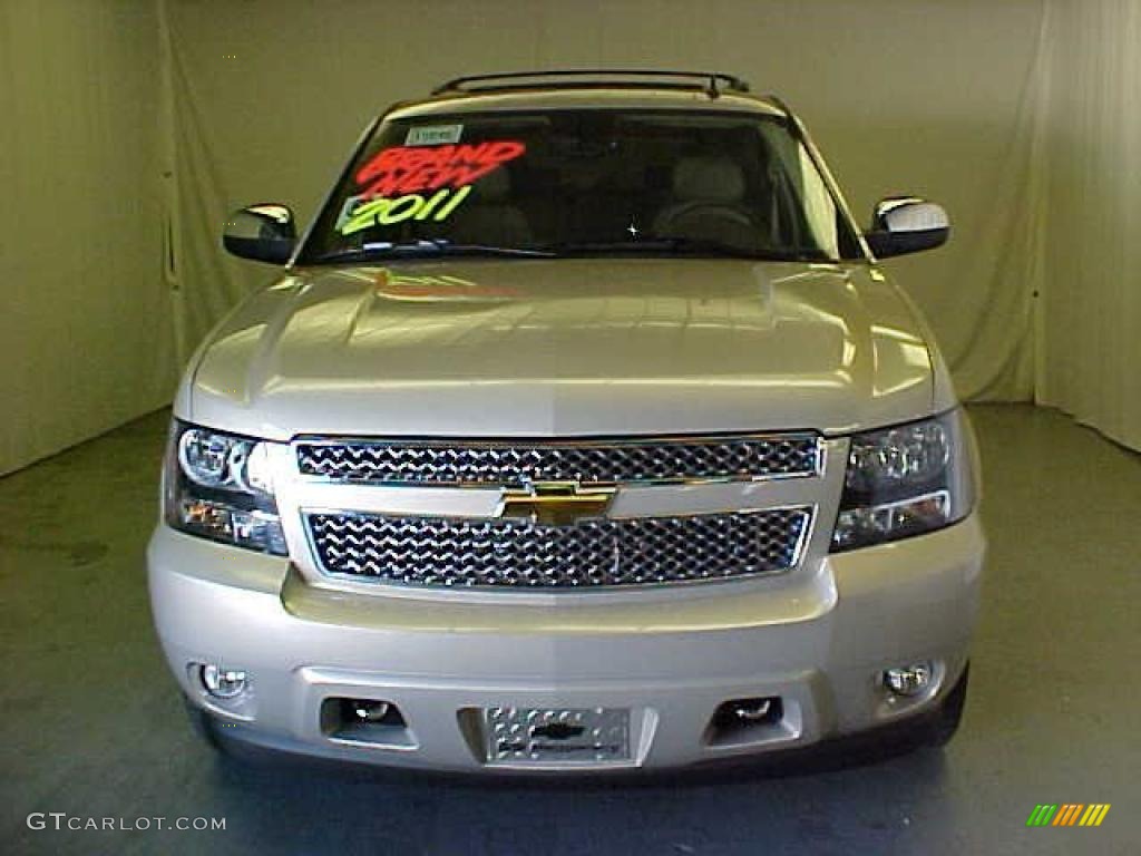 2011 Tahoe LTZ 4x4 - Gold Mist Metallic / Light Cashmere/Dark Cashmere photo #2