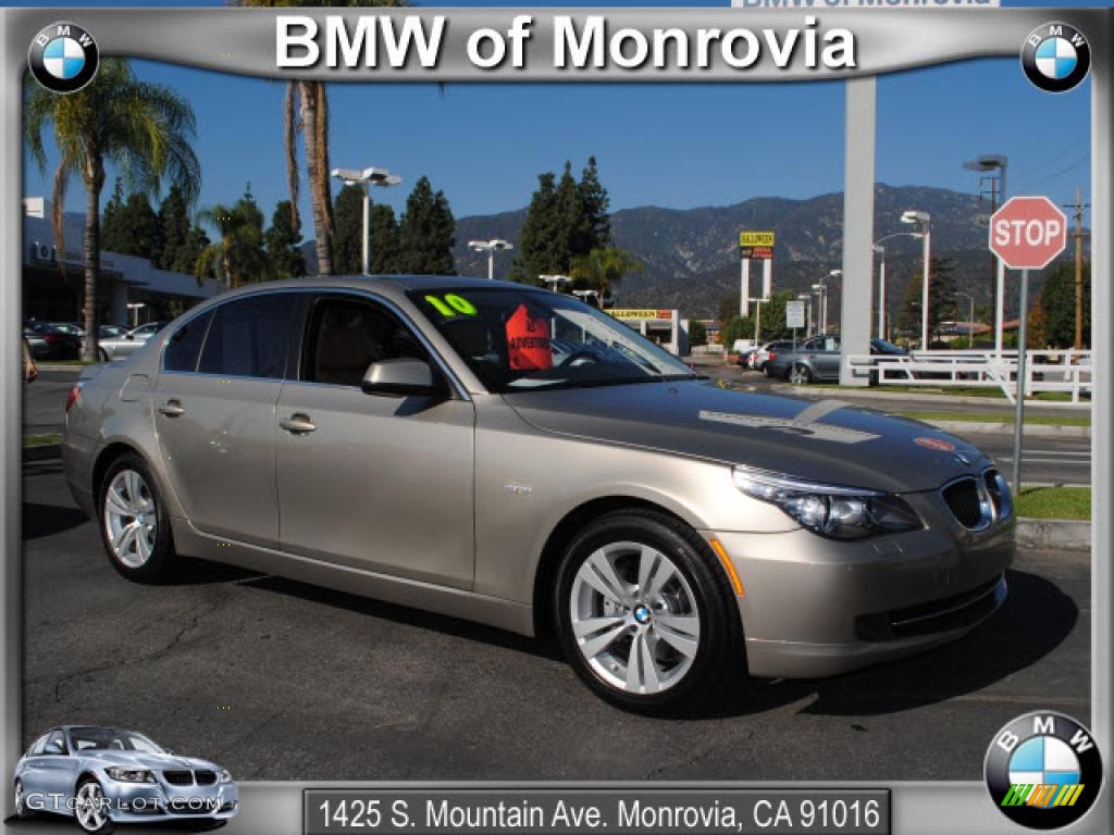 2010 5 Series 528i Sedan - Platinum Bronze Metallic / Natural Brown photo #1