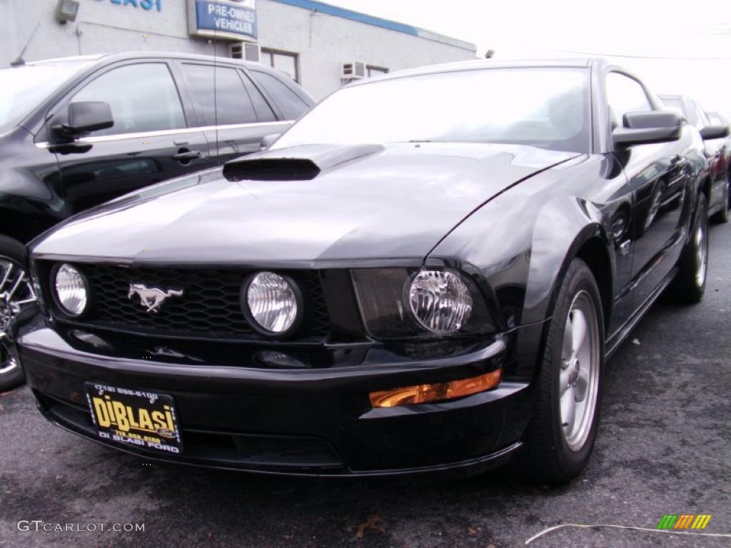 2008 Mustang GT Premium Coupe - Black / Light Graphite photo #1