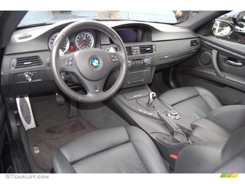 Black Novillo Leather Interior 2009 BMW M3 Coupe Photo #39656976