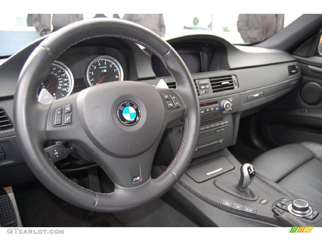 Black Novillo Leather Interior 2009 BMW M3 Coupe Photo #39656988
