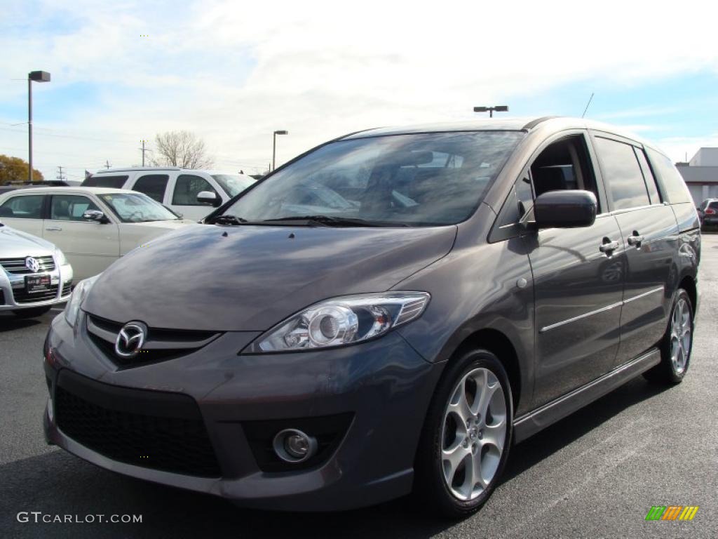 2008 MAZDA5 Grand Touring - Galaxy Gray / Black photo #1