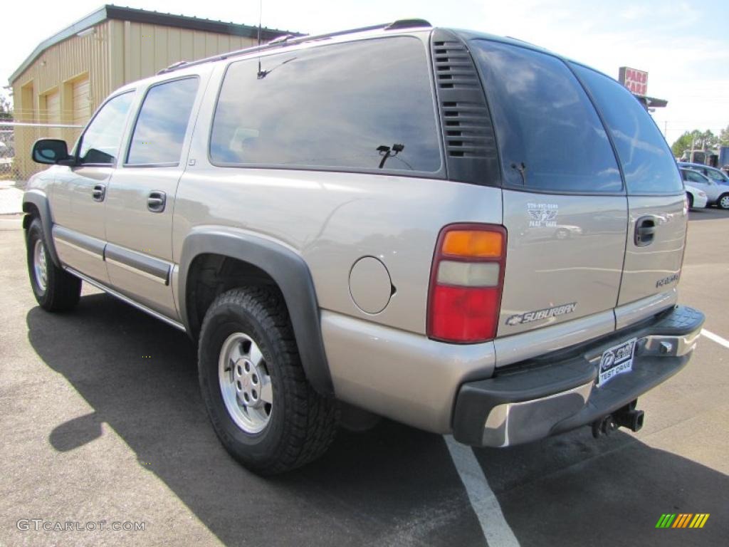 2001 Suburban 1500 LT - Light Pewter Metallic / Tan photo #2