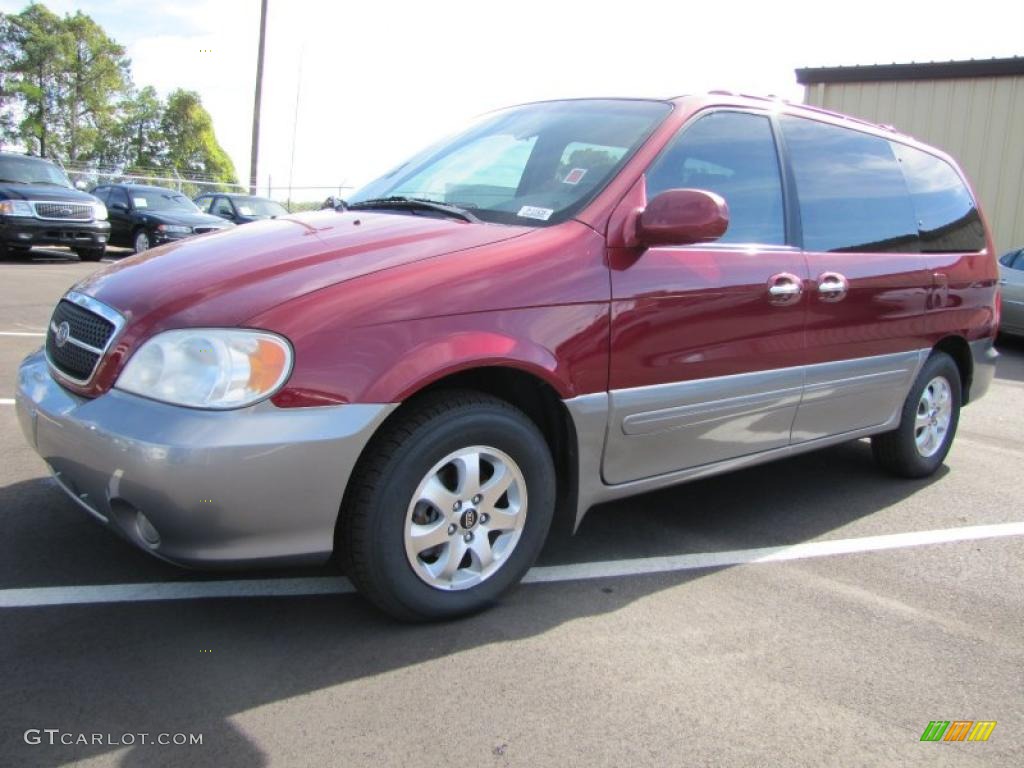 2004 Sedona LX - Ruby Red / Gray photo #1