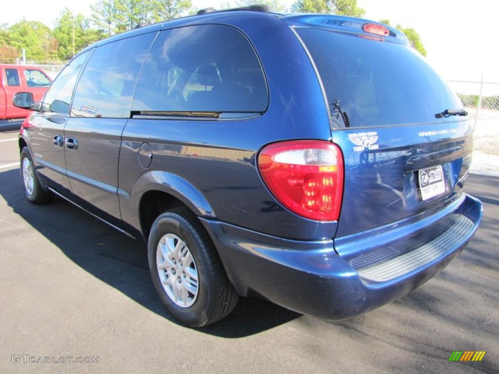 2001 Grand Caravan Sport - Patriot Blue Pearlcoat / Taupe photo #2
