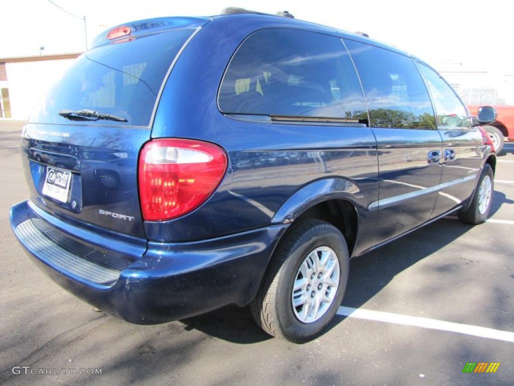 2001 Grand Caravan Sport - Patriot Blue Pearlcoat / Taupe photo #3