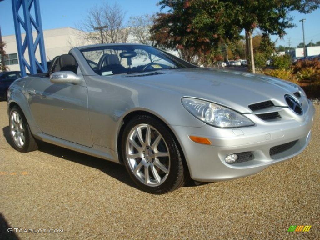 Iridium Silver Metallic 2005 Mercedes-Benz SLK 350 Roadster Exterior Photo #39663328