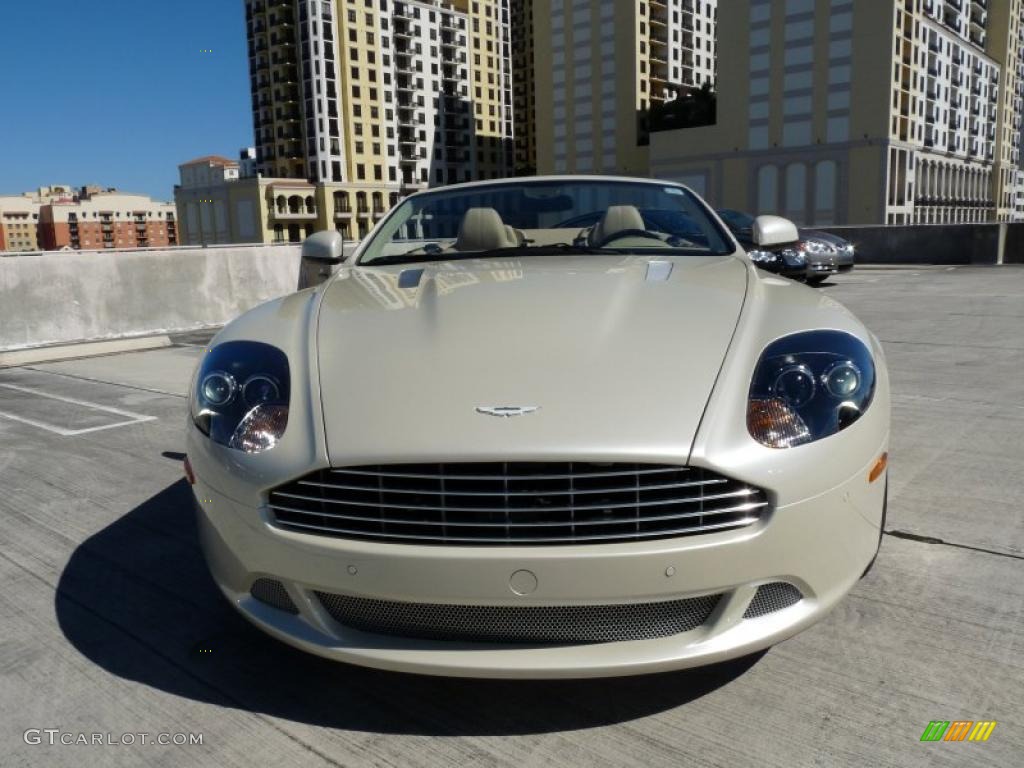 2011 DB9 Volante - Pearl White-Porsche / Sandstorm photo #2