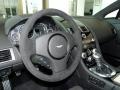 2011 Aston Martin V12 Vantage Obsidian Black Interior Steering Wheel Photo