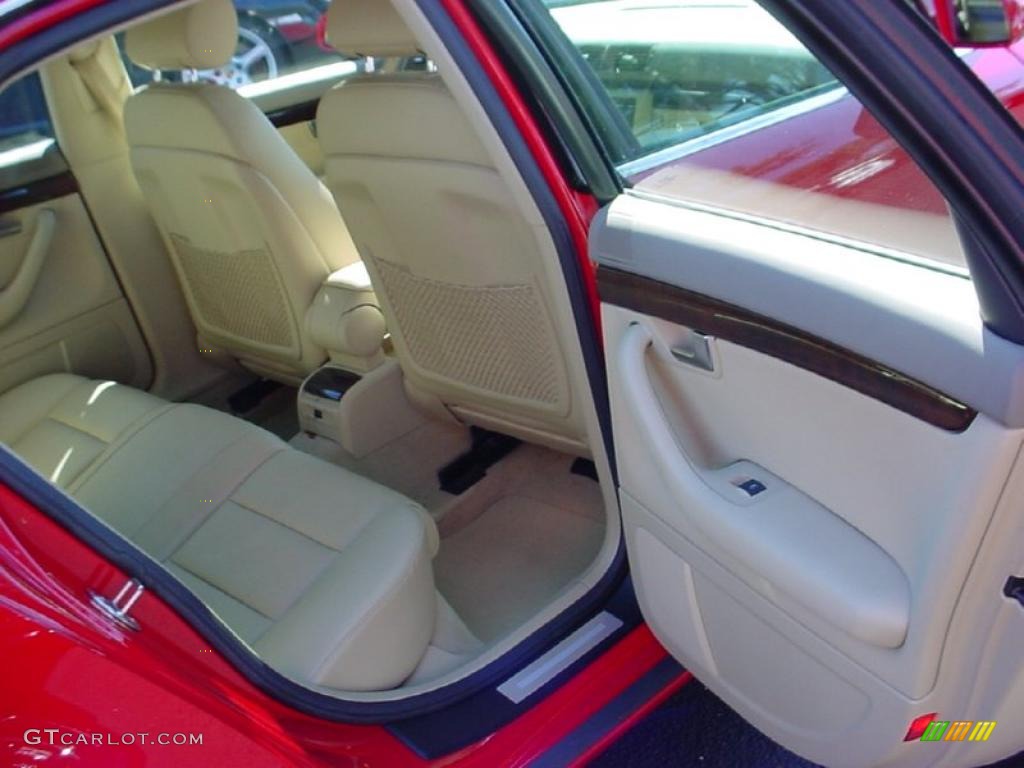 2008 A4 2.0T Sedan - Brilliant Red / Beige photo #18