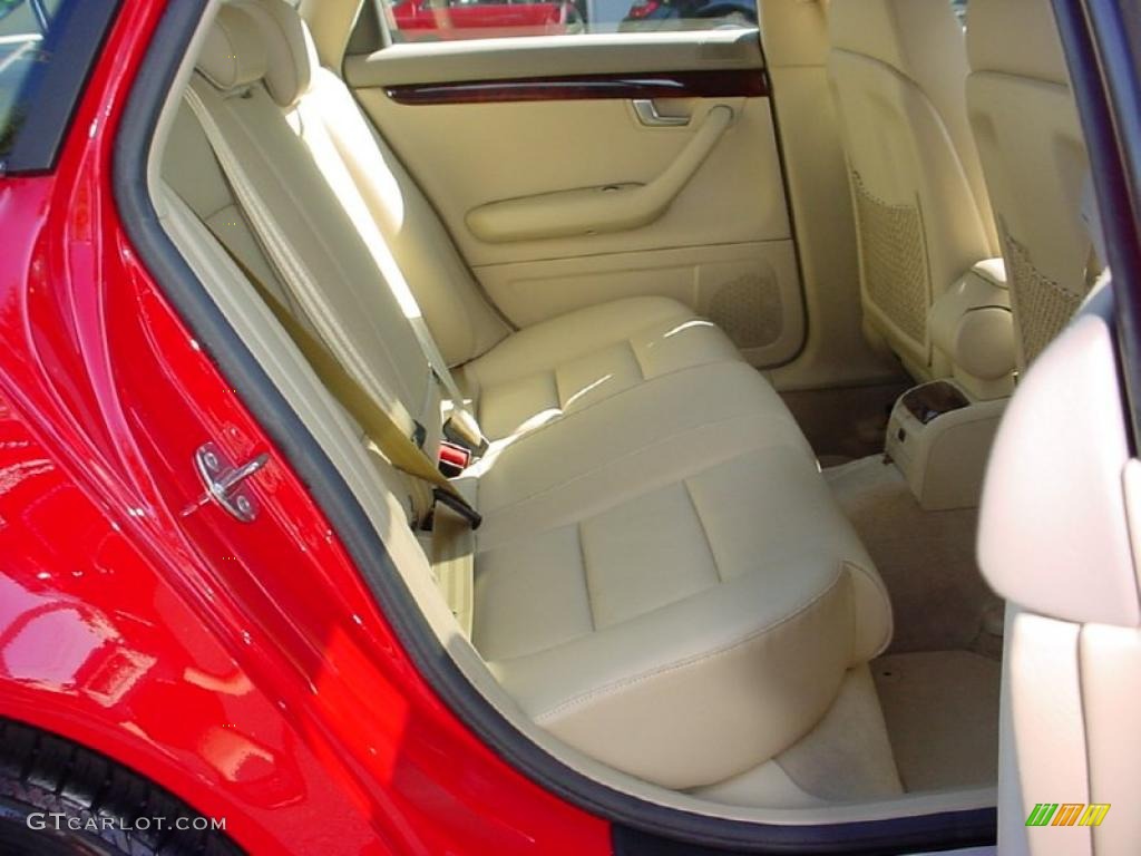 2008 A4 2.0T Sedan - Brilliant Red / Beige photo #19