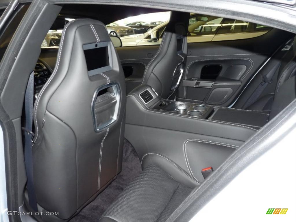Obsidian Black Interior 2011 Aston Martin Rapide Sedan Photo #39664616