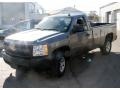 2008 Graystone Metallic Chevrolet Silverado 1500 Work Truck Regular Cab 4x4  photo #1