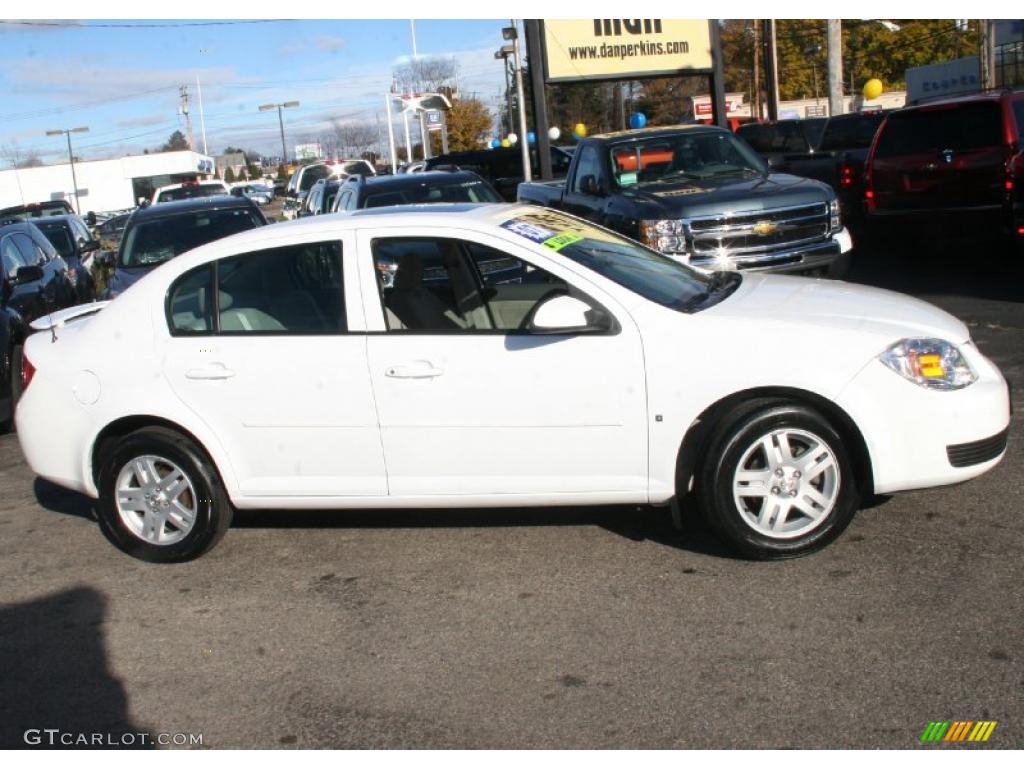 2007 Cobalt LT Sedan - Summit White / Gray photo #4