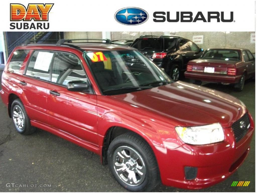 Garnet Red Pearl Subaru Forester