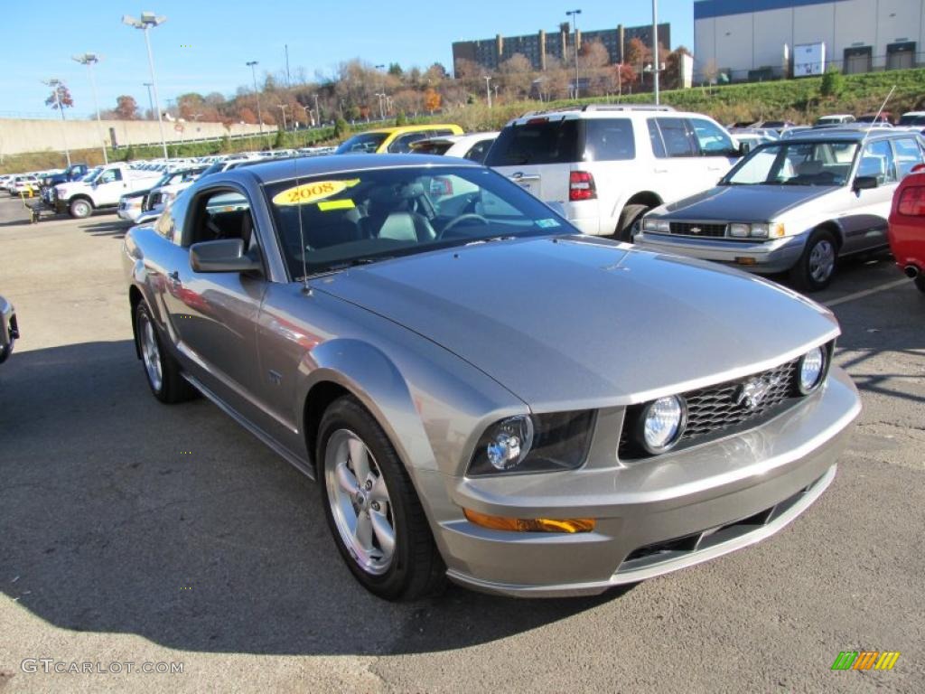 Vapor Silver Metallic 2008 Ford Mustang GT Premium Coupe Exterior Photo #39667835