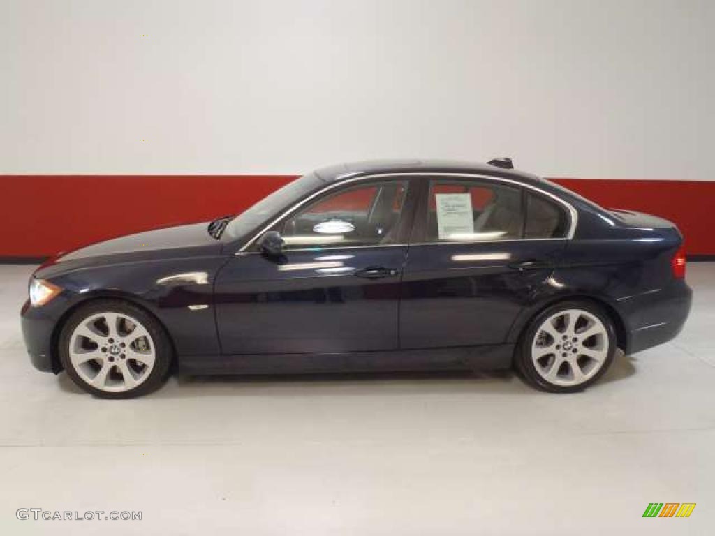 2007 3 Series 335i Sedan - Monaco Blue Metallic / Terra/Black Dakota Leather photo #8