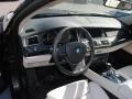 Ivory White/Black Nappa Leather Prime Interior Photo for 2010 BMW 5 Series #39671414
