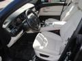 Ivory White/Black Nappa Leather Interior Photo for 2010 BMW 5 Series #39671431