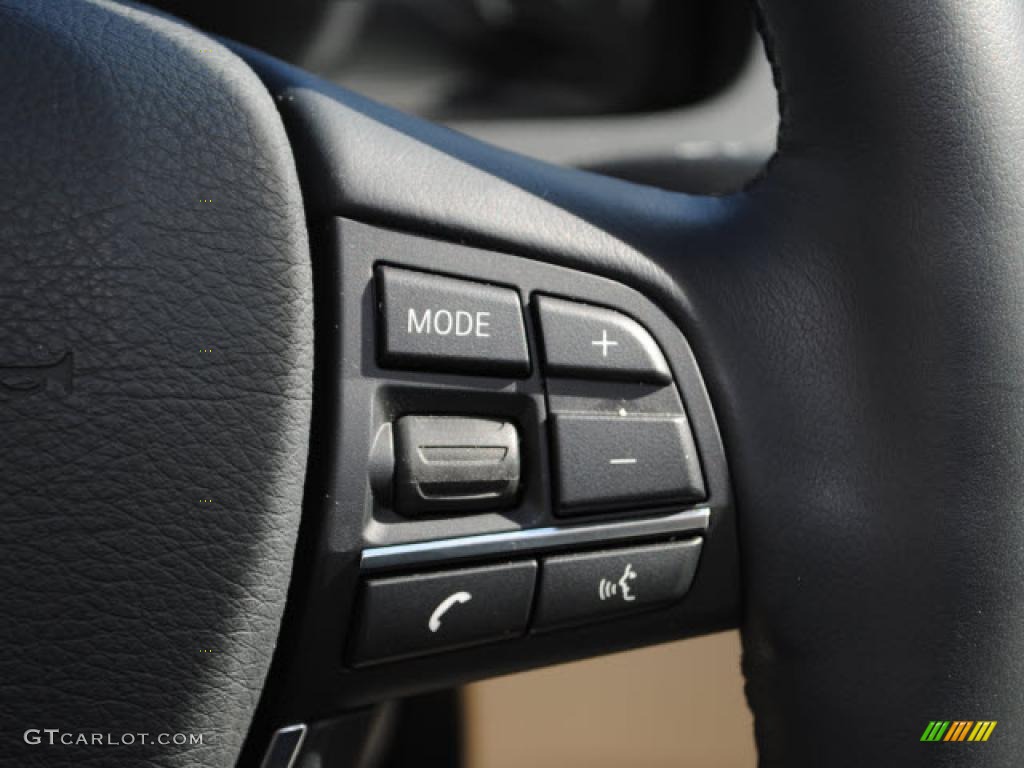 2010 5 Series 535i Gran Turismo - Dark Graphite Metallic / Ivory White/Black Nappa Leather photo #21