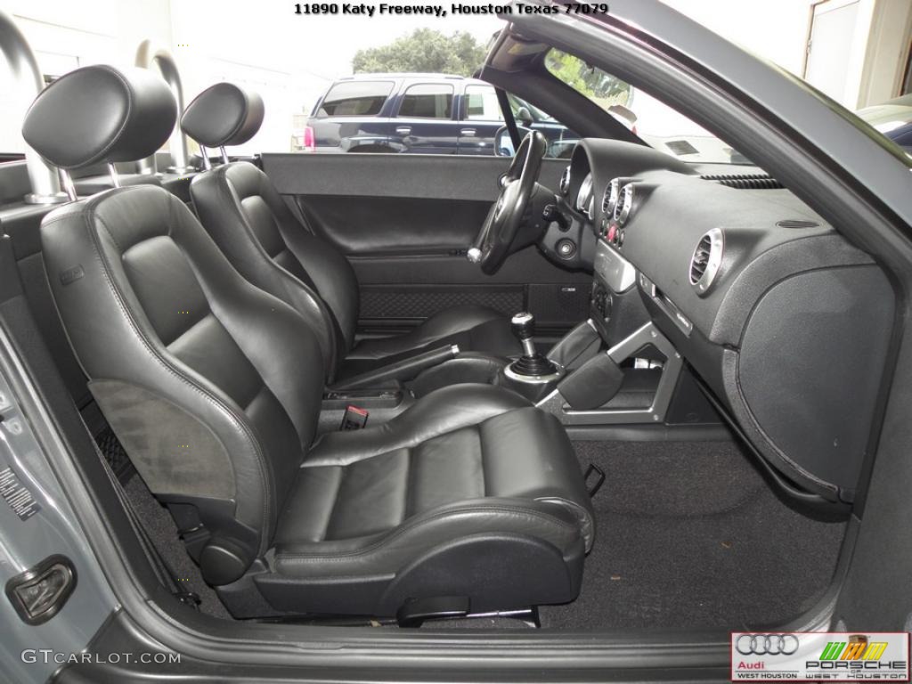 Ebony Interior 2002 Audi TT 1.8T quattro Roadster Photo #39672763