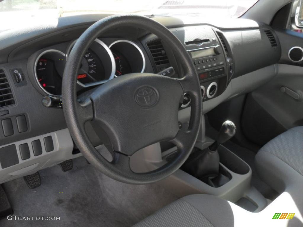 Graphite Gray Interior 2006 Toyota Tacoma Regular Cab Photo #39673183