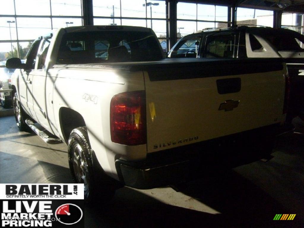 2008 Silverado 1500 LT Extended Cab 4x4 - Summit White / Ebony photo #2