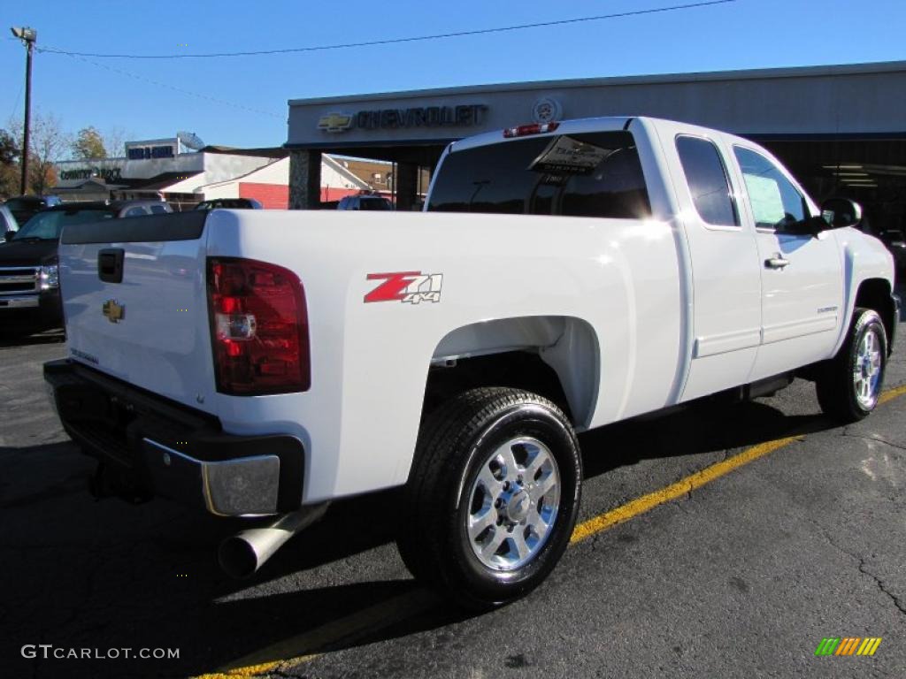 Summit White 2011 Chevrolet Silverado 2500HD LT Extended Cab 4x4 Exterior Photo #39675103