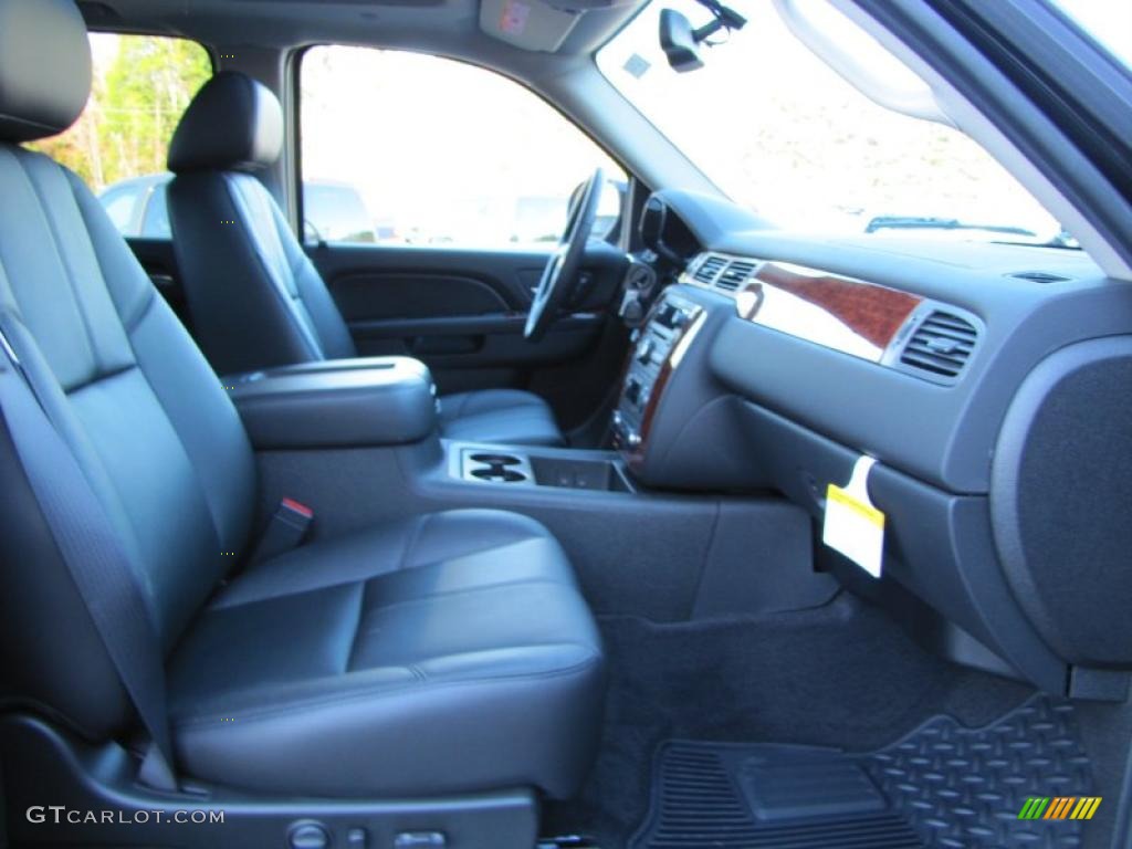 Ebony Interior 2011 Chevrolet Silverado 1500 LTZ Crew Cab 4x4 Photo #39675475
