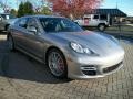 Platinum Silver Metallic 2011 Porsche Panamera Turbo Exterior