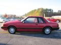 Bright Red 1989 Ford Mustang LX Coupe Exterior