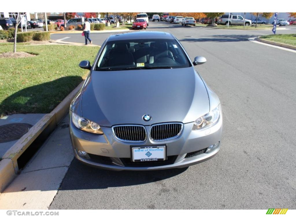 2008 3 Series 328xi Coupe - Space Grey Metallic / Black photo #1