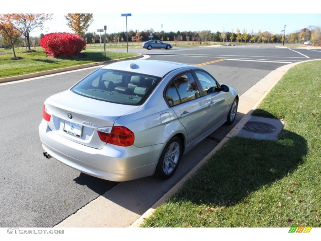 2008 3 Series 328xi Sedan - Titanium Silver Metallic / Black photo #6