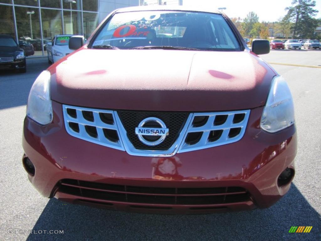 2011 Rogue S - Cayenne Red / Black photo #8