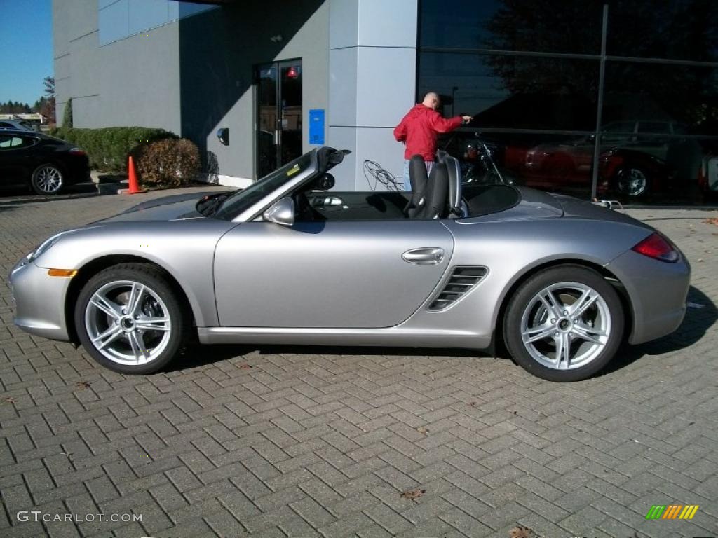 Platinum Silver Metallic 2011 Porsche Boxster Standard Boxster Model Exterior Photo #39678915