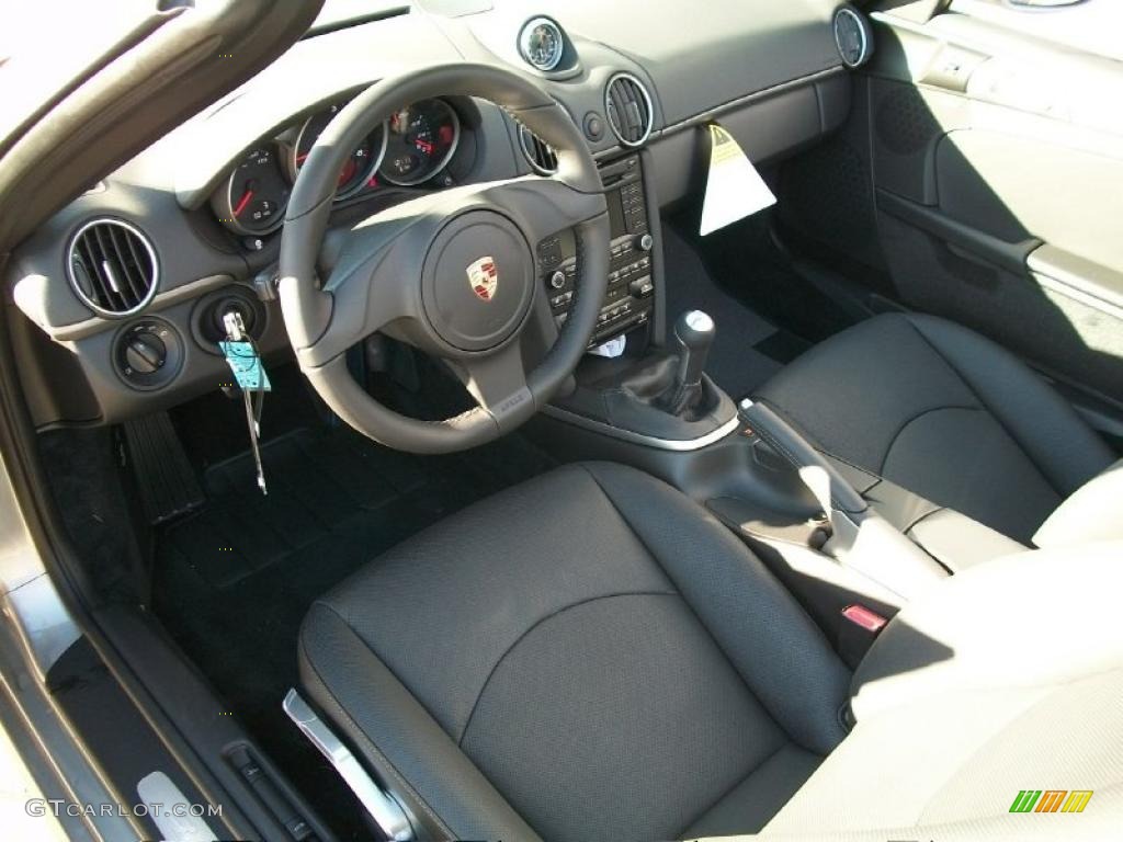 Black Interior 2011 Porsche Boxster Standard Boxster Model Photo #39678959