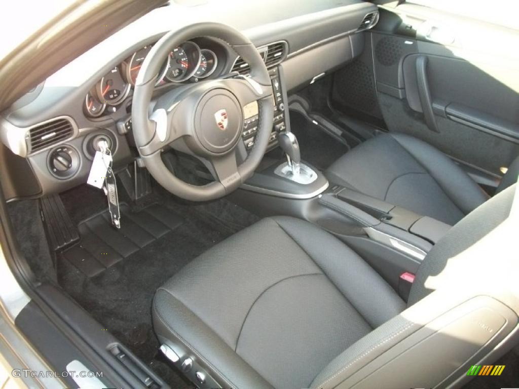 Black Interior 2011 Porsche 911 Carrera Cabriolet Photo #39679439