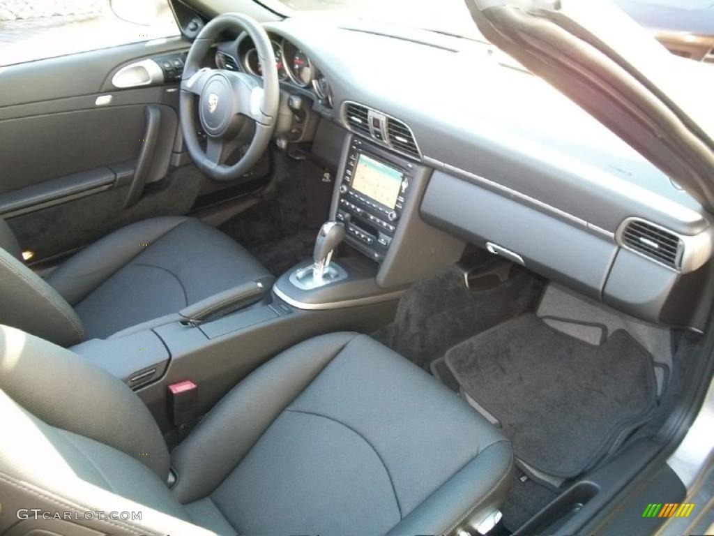 Black Interior 2011 Porsche 911 Carrera Cabriolet Photo #39679671