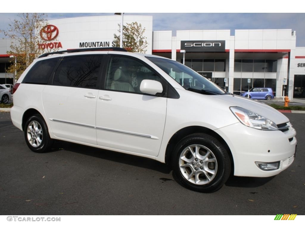 2005 Sienna XLE Limited AWD - Natural White / Taupe photo #1