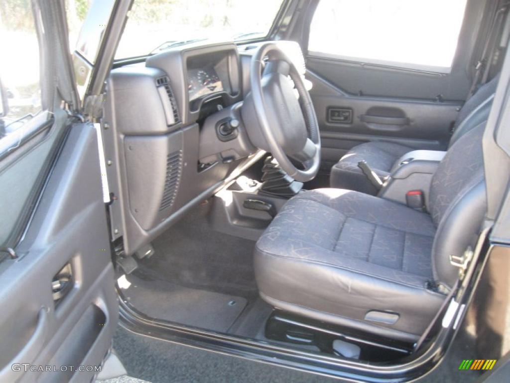 2002 Wrangler X 4x4 - Black / Agate Black photo #13