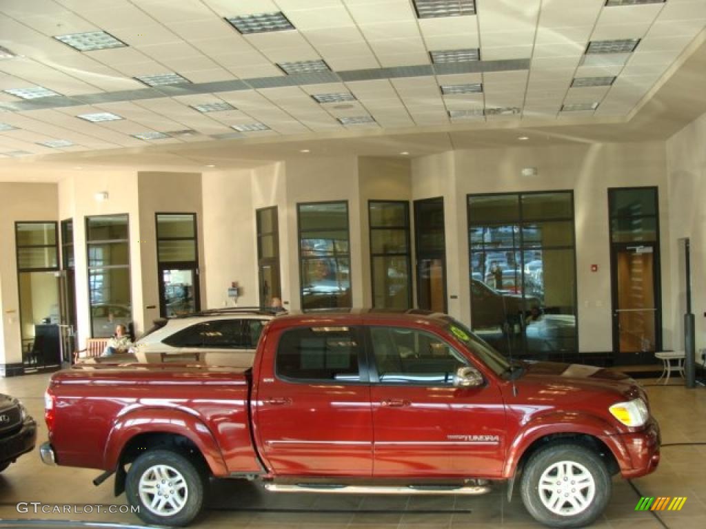 2005 Tundra SR5 Double Cab 4x4 - Salsa Red Pearl / Light Charcoal photo #1