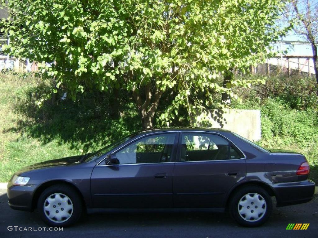 1999 Accord LX Sedan - Flamenco Black Pearl / Gray photo #2