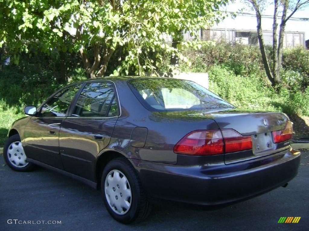 1999 Accord LX Sedan - Flamenco Black Pearl / Gray photo #4