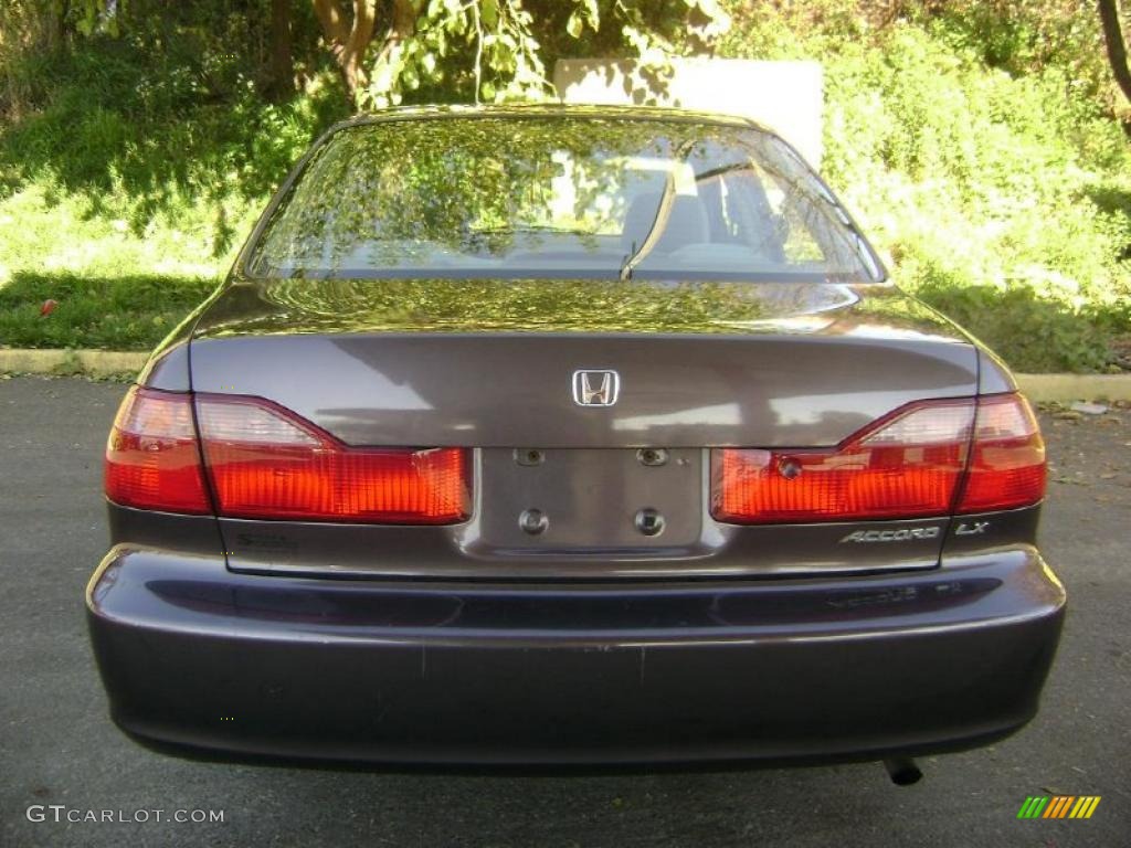1999 Accord LX Sedan - Flamenco Black Pearl / Gray photo #5