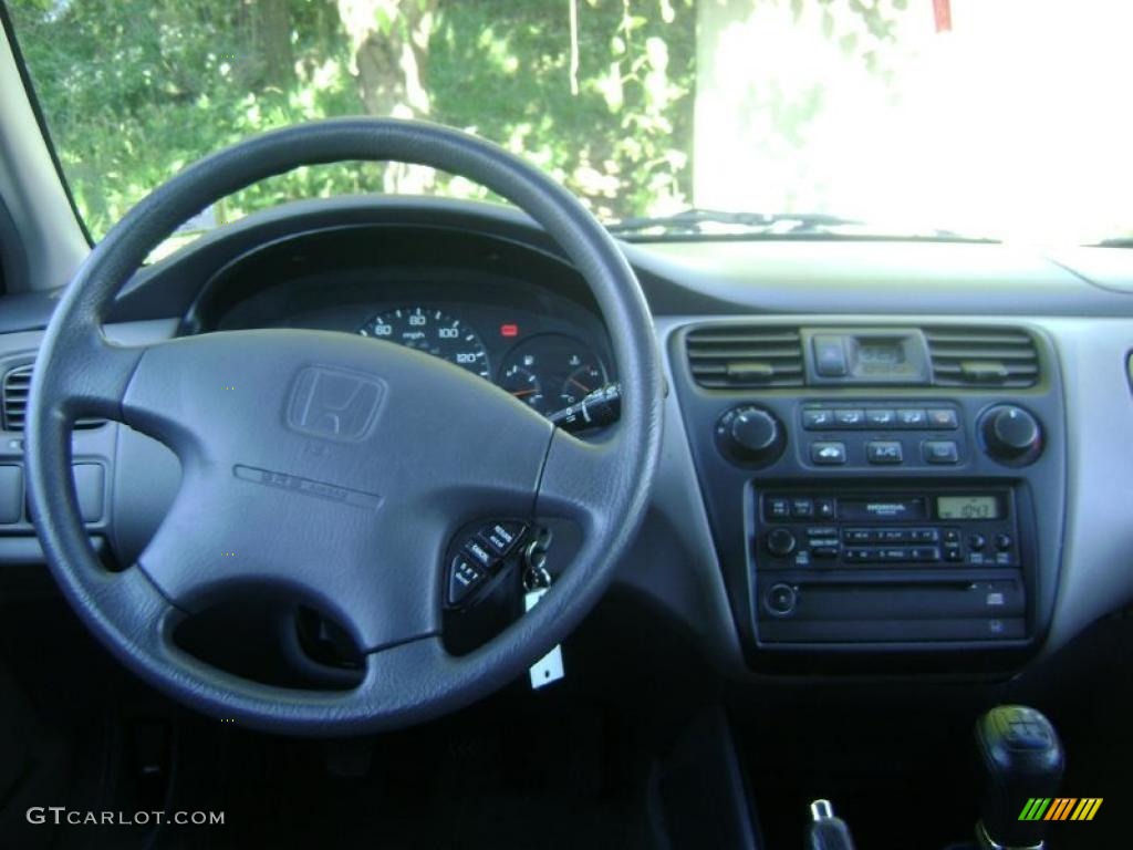 1999 Accord LX Sedan - Flamenco Black Pearl / Gray photo #6