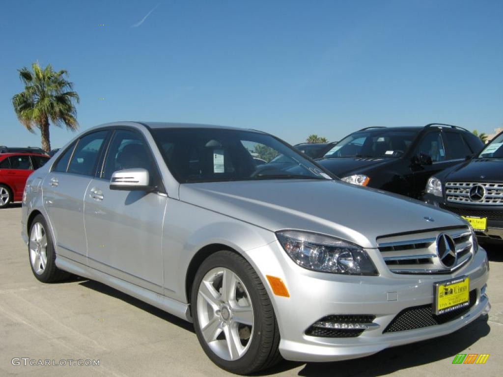 2011 C 300 Sport - Iridium Silver Metallic / Black photo #1