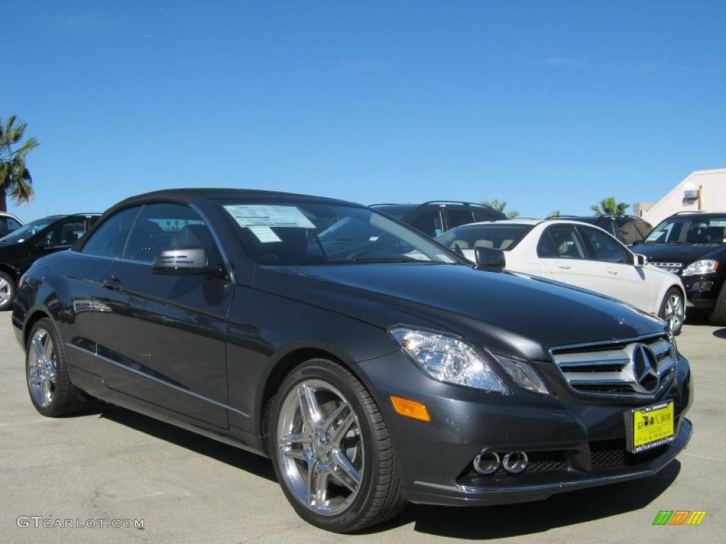 2011 E 350 Cabriolet - Steel Grey Metallic / Black photo #1